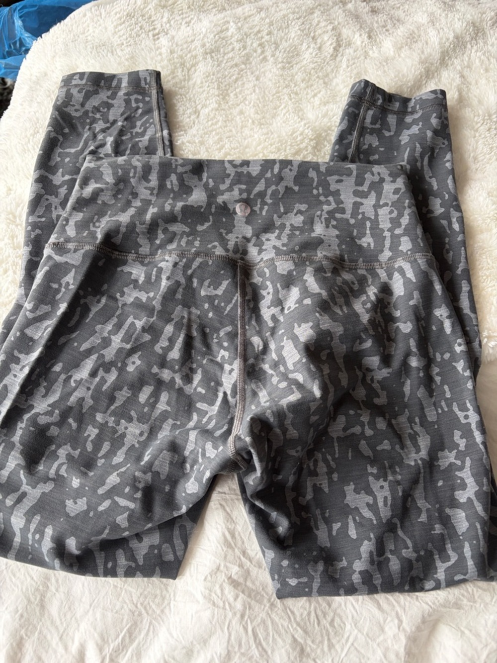 Lululemon Grey Camo  Crop Legging